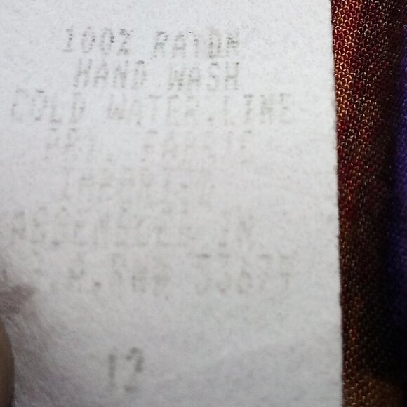 Vintage Jeri Marque Abstract Geometric Button Shirt - Picture 4 of 6